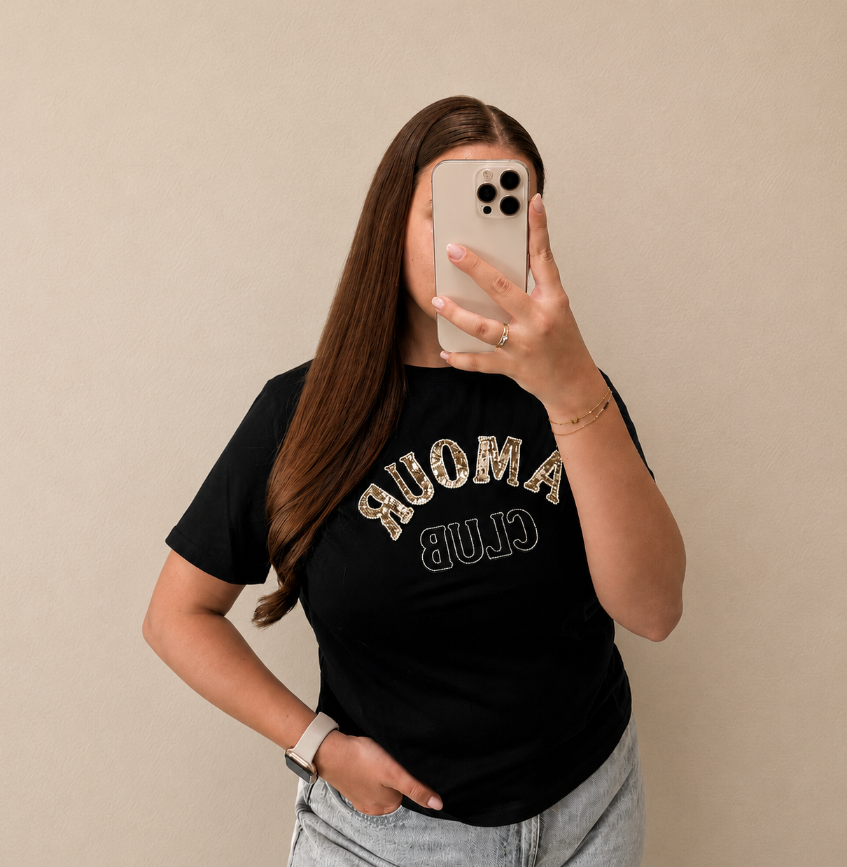 Amour Tee - Zwart