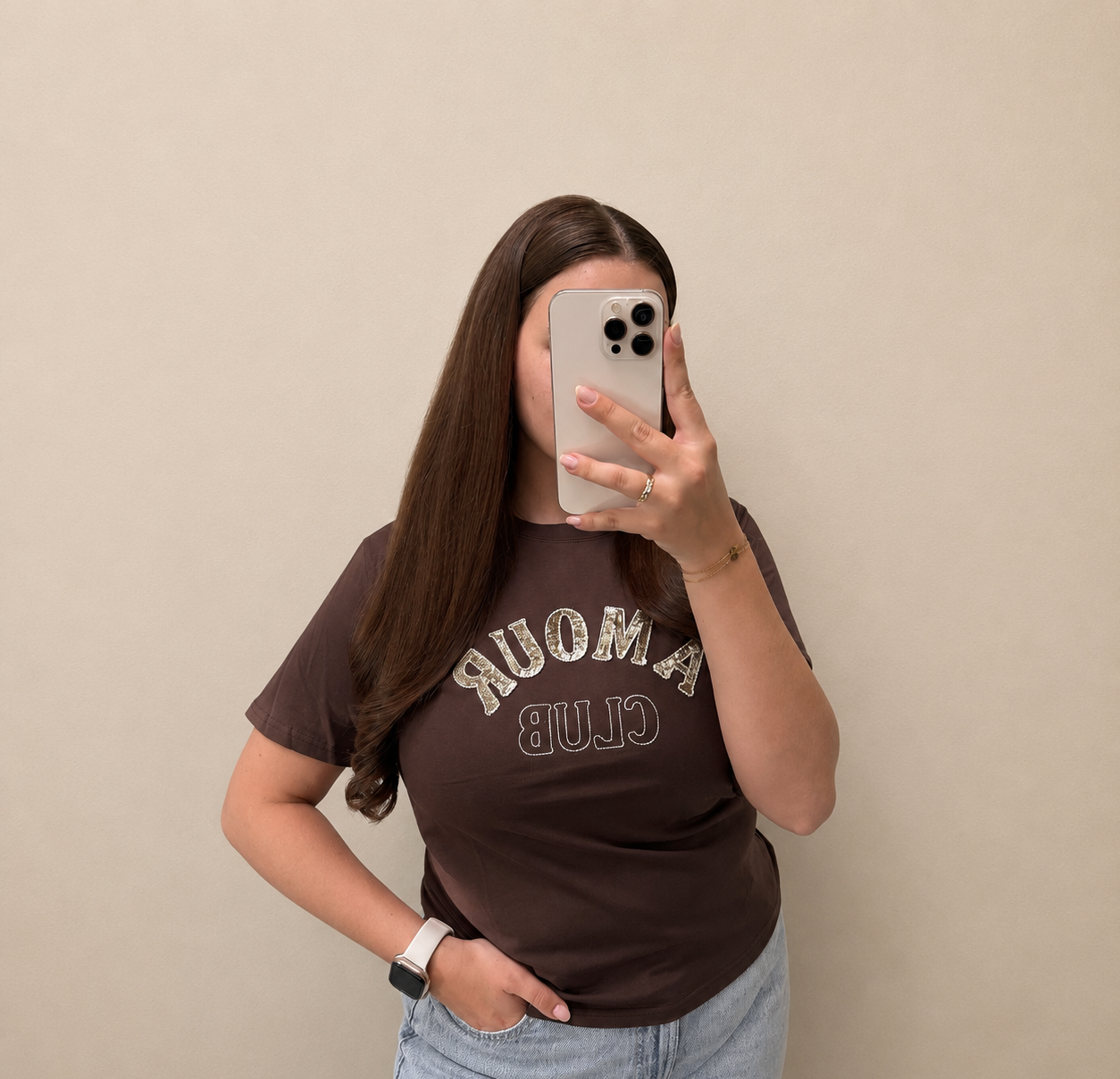 Amour Tee - Bruin
