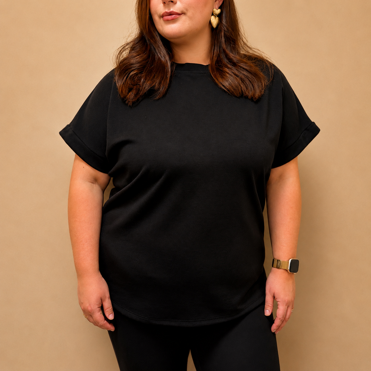 Everyday Curve Tee - Zwart