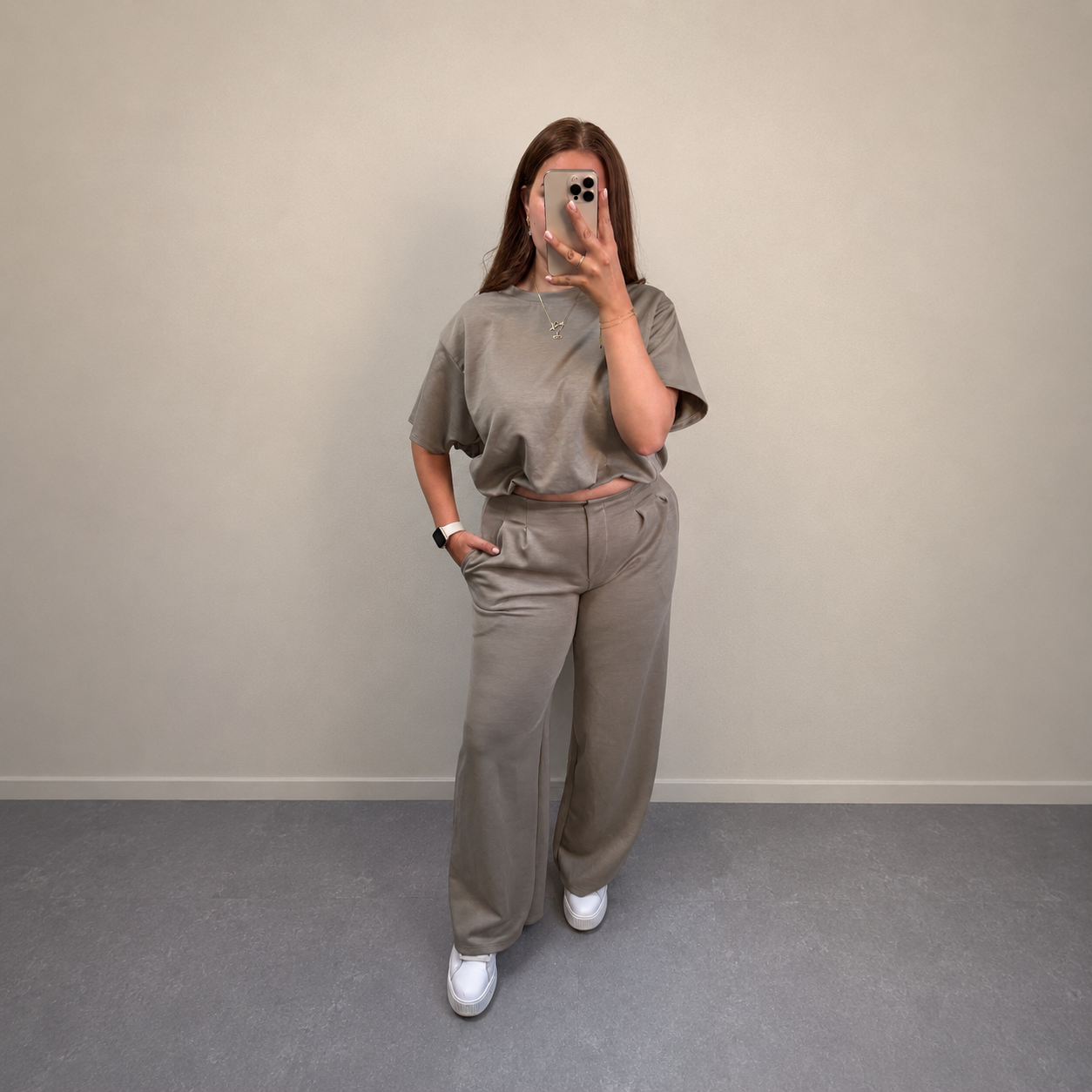 Matching set - Moss grey