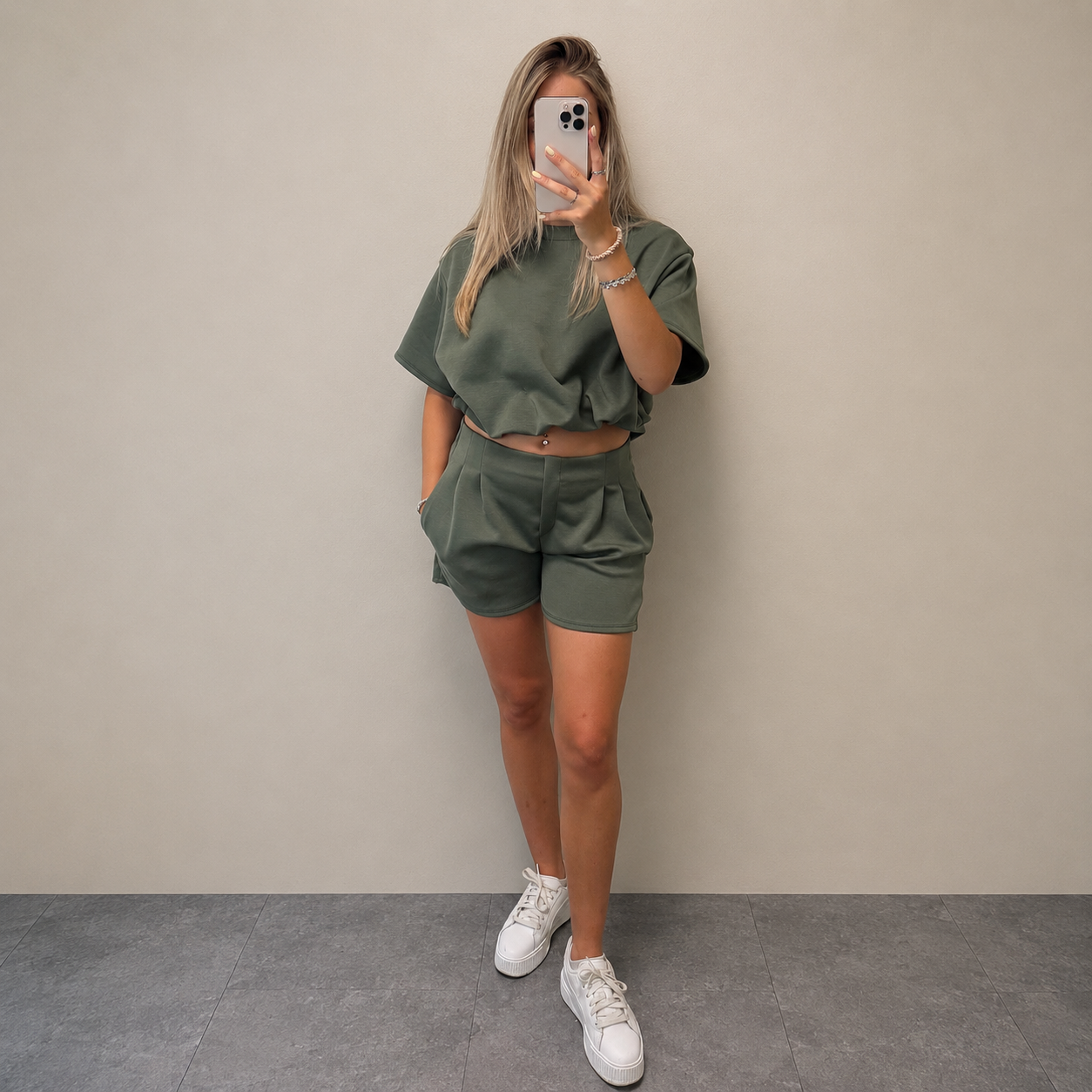 Matching short set - Groen