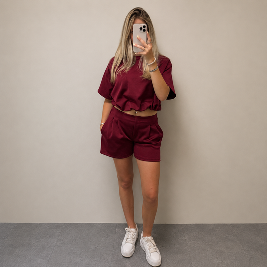 Matching short set - Bordeaux