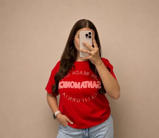 Santa Monica Tee - Rood